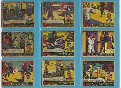 1935-37 G-Men & Heroes of The Law Lot of 42 Different Non Sports Cards copyrt  