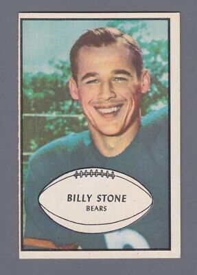 1953 Bowman #29 Billy Stone Chicago Bears Football Card NM o/c