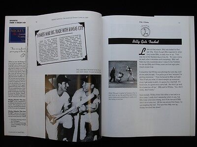 2002 'Mickey Mantle' by Mickey Mantle Hardcover Book w/ Original DVD - NM