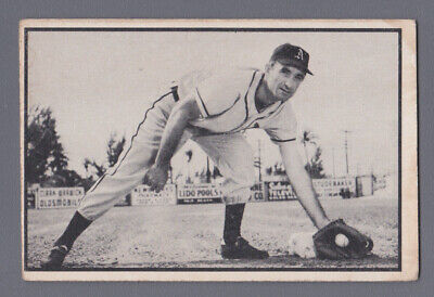 1953 Bowman Black & White #8 Pete Suder Philadelphia A's Baseball Card VG dcl