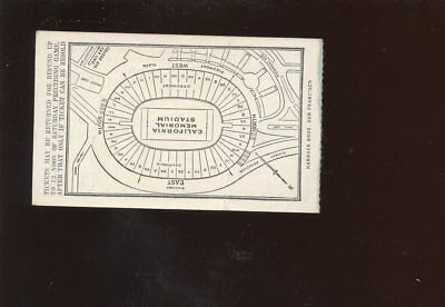 October 23 1937 NCAA Football Ticket Stub USC vs California