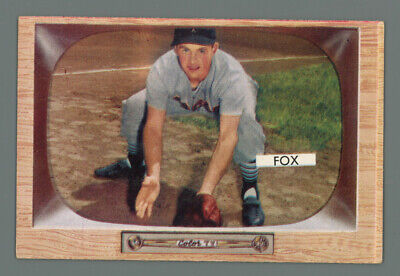 1955 Bowman #33 Nellie Fox Chicago White Sox Baseball Card EX - EX+