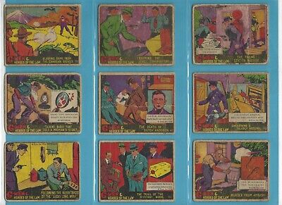 1935-37 G-Men & Heroes of The Law Lot of 42 Different Non Sports Cards copyrt  