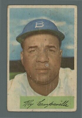 1954 Bowman #90 Roy Campanella Brooklyn Dodgers Baseball Card Low Grade