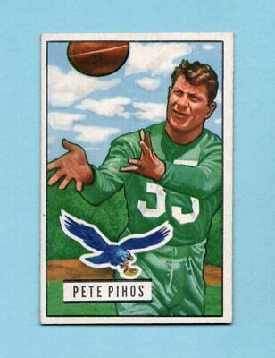 1951 Bowman #46 Pete Pihos Philadelphia Eagles Football Card NM