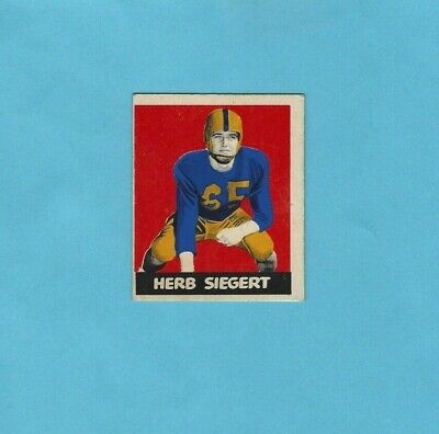 1948 Leaf #88 Herb Siegert Illinois  Football Card