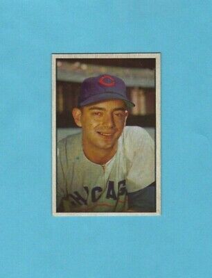 1953 Bowman Color #42 Tommy Brown Chicago Cubs Baseball Card