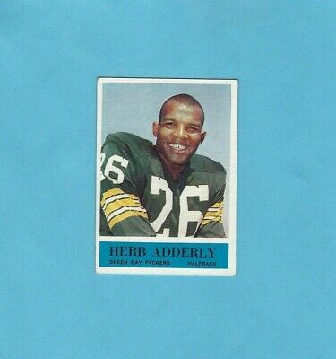 1964 Philadelphia #71 Herb Adderly Green Bay Packers Rookie Football Card