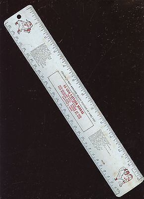 1957 Cincinnati Reds Baseball Schedule Ruler