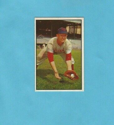 1953 Bowman Color #26 Roy McMillan Cincinnati Reds Baseball Card EX/MT