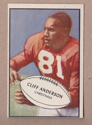 1953 Bowman #72 Cliff Anderson Chicago Cardinals Football Card Ex/Mt o/c