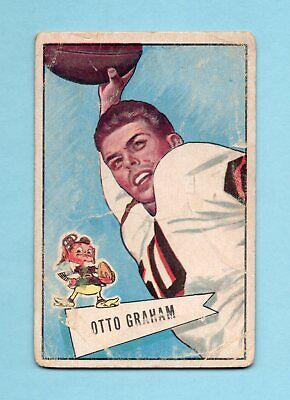 1952 Bowman Large #2 Otto Graham Cleveland Browns Football Card Low Grade