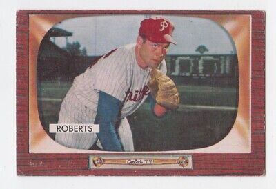 1955 Bowman #171 Robin Roberts Philadelphia Phillies Baseball Card Vg/Ex