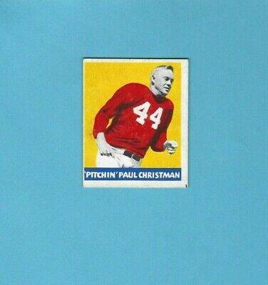 1948 Leaf #21 Pitchin Paul Christman Chicago Cardinals Rookie Football Card