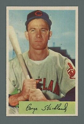 1954 Bowman #36 George Strickland Cleveland Indians Baseball Card NM