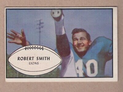 1953 Bowman #66 Robert Smith Detroit Lions Football Card EX