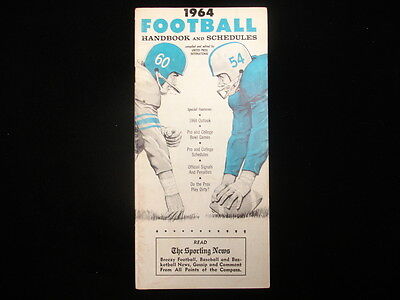 1964 TSN Football Handbook & Schedules Booklet