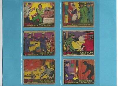 1935-37 G-Men & Heroes of The Law Lot of 42 Different Non Sports Cards copyrt  