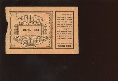 November 10 1934 NCAA Football Ticket Stub Illinois vs Northwestern