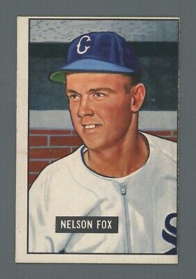 1951 Bowman #232 Nellie Fox Chicago White Sox Rookie Baseball Card Ex/Mt o/c