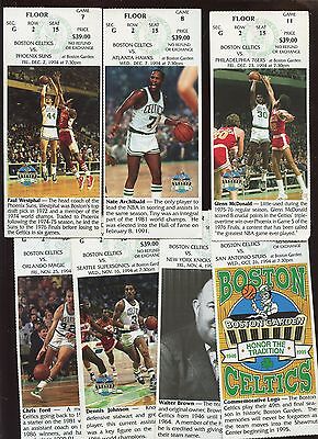 1994 NBA Basketball Boston Celtics Ticket Stubs 9 Different VG/EX