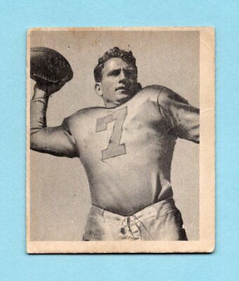 1948 Bowman #26 Bob Waterfield Los Angeles Rams Rookie Football Card V/E ap wrks