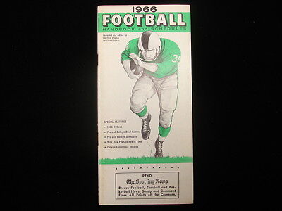 1966 TSN Football Handbook & Schedules Booklet