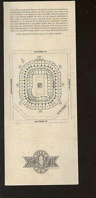 1992 NFL Super Bowl 26 Full Ticket San Francisco 49'ers vs Buffalo Bills VGEX+