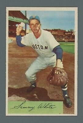 1954 Bowman #34 Sammy White Boston Red Sox Baseball Card NM