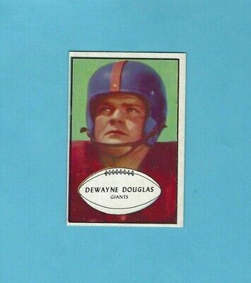 1953 Bowman #65 Dewayne Douglas New York Giants Football Card NM o/c