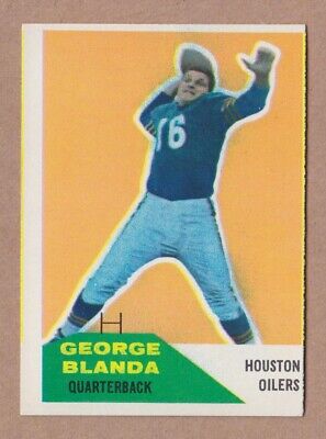 1960 Fleer #58 George Blanda Houston Oilers Football Card NM o/c