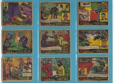 1935-37 G-Men & Heroes of The Law Lot of 42 Different Non Sports Cards copyrt  