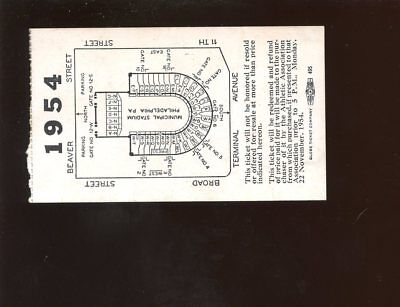 November 27 1954 NCAA Football Ticket Stub Army vs Navy EX+