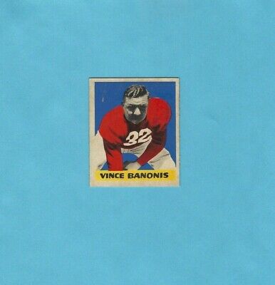 1949 Leaf #38 Vince Banonis Chicago Cardinals Football Card