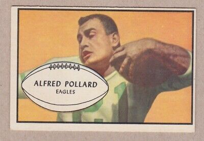 1953 Bowman #14 Al Pollard Philadelphia Eagles Football Card Ex/Mt o/c