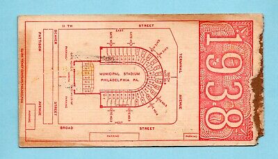 November 26, 1938 Army vs Navy at Municipal Stadium Philadelphia Ticket Stub 