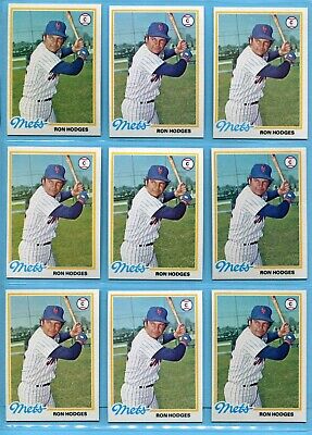 1978 Topps #653 Ron Hodges New York Mets Lot of 78 Baseball Cards NM   