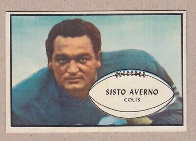 1953 Bowman #8 Sisto Averno Baltimore Colts Football Card NM