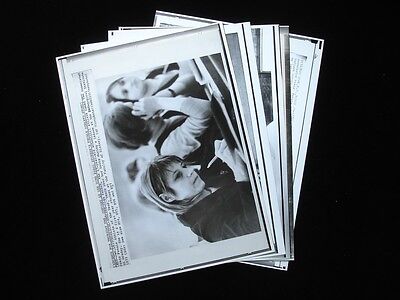 Lot of 5 Original 1973 Olga Korbut 8" x 11" Wire Photographs