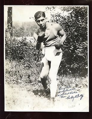 1921 Packey O'Getty Autographed Boxing Photo Hologram