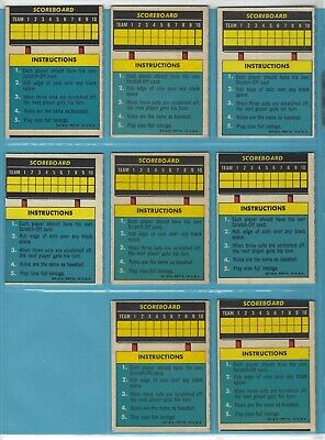 1970 Topps Scratch-Offs Lot of 17 Different Baseball Cards