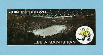 1974-75 WHA Minnesota Fighting Saints Ticket Information and Schedule Pamphlet