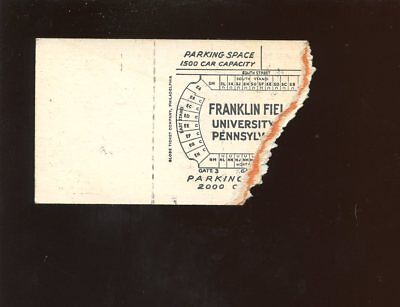 November 24 1938 NCAA Football Ticket Stub Cornell vs Pennsylvania