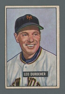 1951 Bowman #233 Leo Durocher New York Giants Baseball Card EX