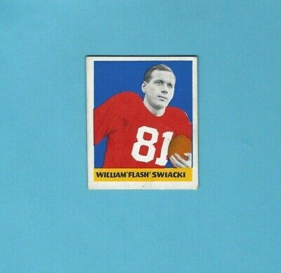 1948 Leaf #12 William Flash Swiacki New York Giants Rookie Football Card