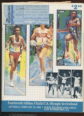 1983 US Olympic Invitational Program + Ticket Stub EXMT