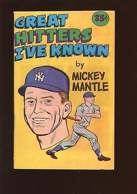 1976 Carvel Greatest Hitters Mickey Mantle NY Yankees 3.5 x 5" Comic Book EX-MT