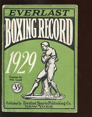 1929 Everlast Boxing Record Guide VG