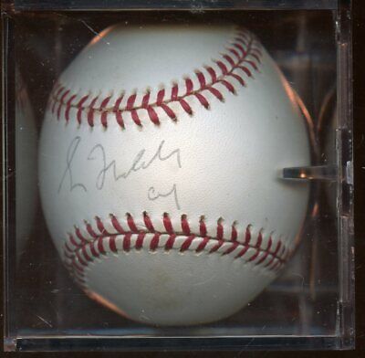 Greg Maddux CY Single Signed ONL Coleman Baseball Hologram