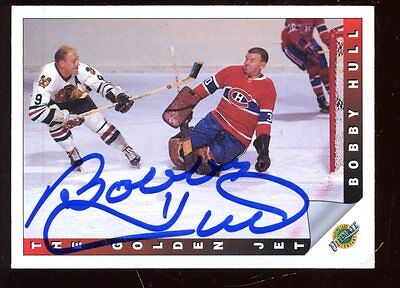 1992 Ultimate Hockey Card Bobby Hull Autographed Hologram